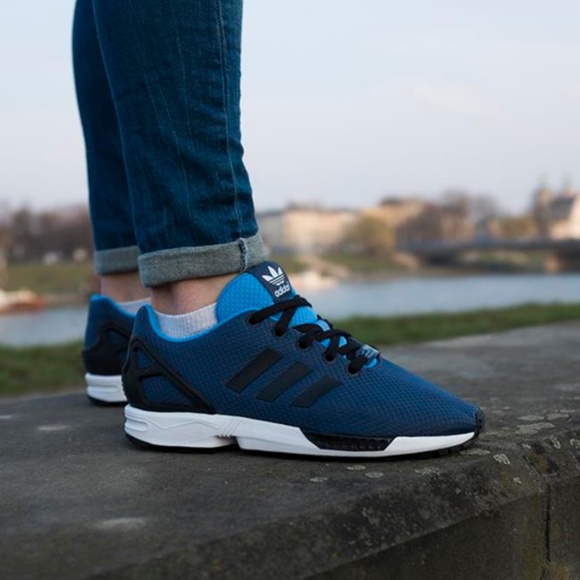 adidas Other - Adidas ZX Flux K Navy and Black Sz 7